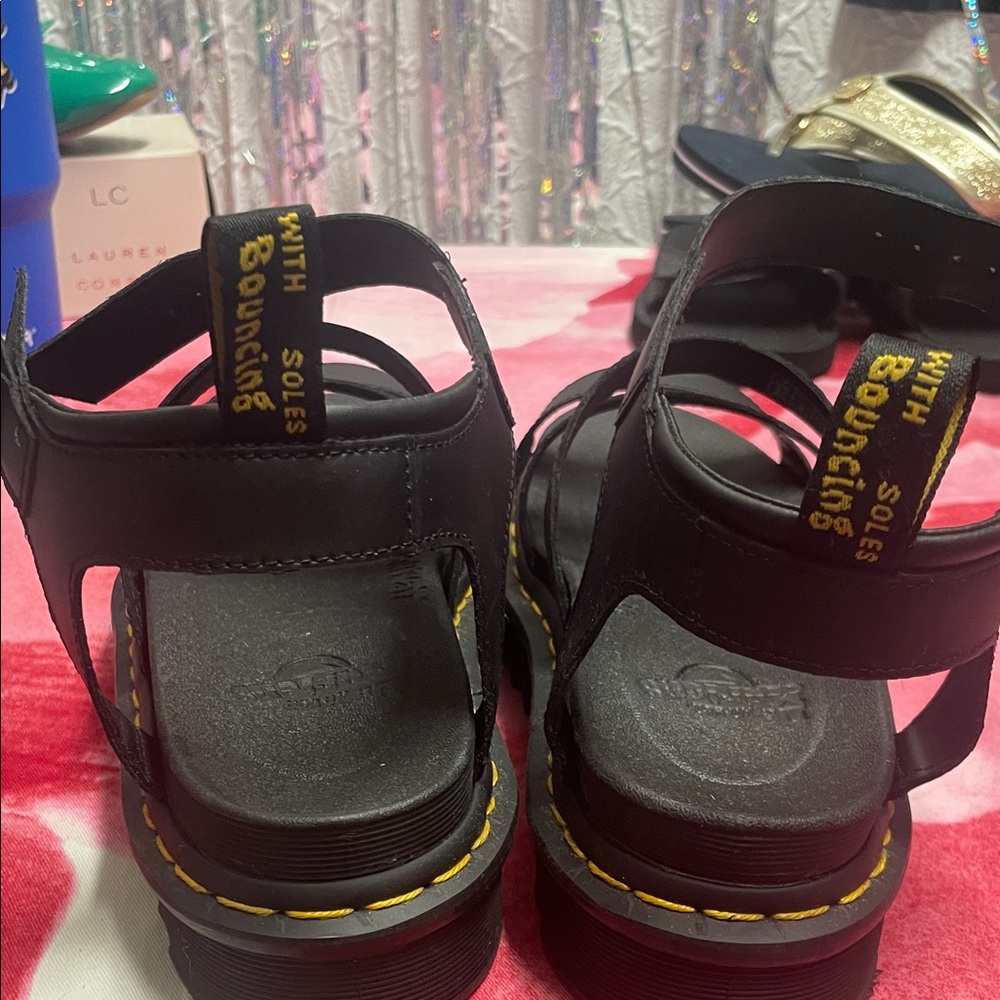Dr. Martens Black Strap Sandals - Picture 3 of 4